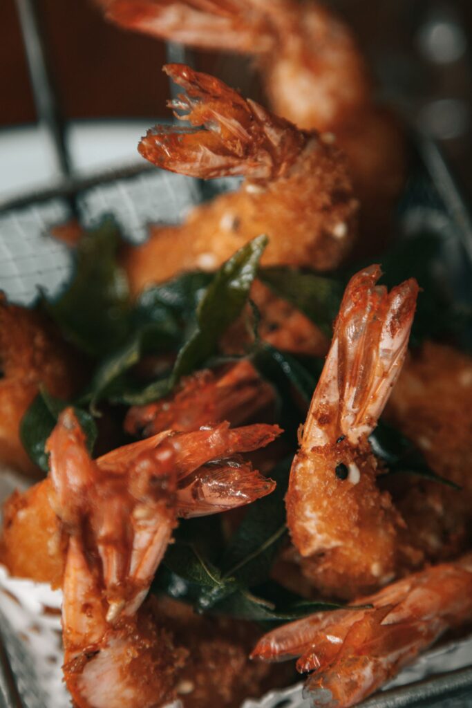 Salt and pepper prawns